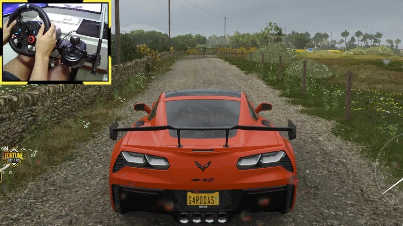 CHEVROLET CORVETTE ZR1 2019 Forza Horizon 4 gameplay Logitech g29