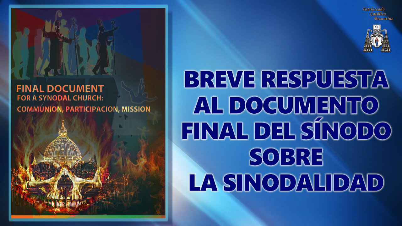 Breve respuesta al Documento final del Sínodo sobre la sinodalidad