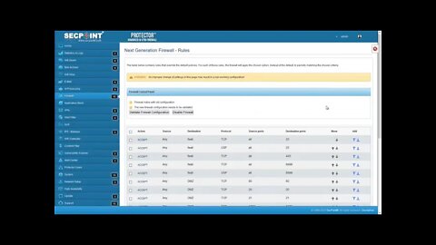 SecPoint Protector V58 Firewall Update
