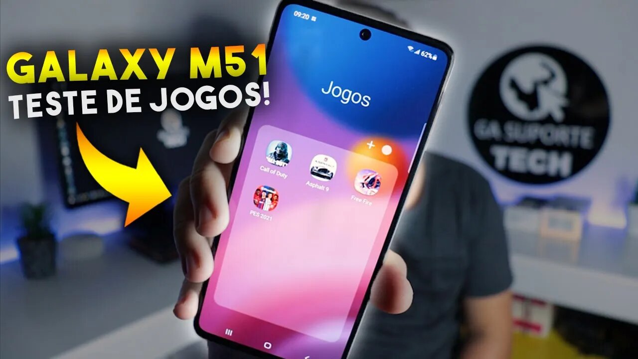 Galaxy M51: Teste de JOGOS! COD Mobile, Asphalt 9, Free Fire e PES 2021 será que roda liso?