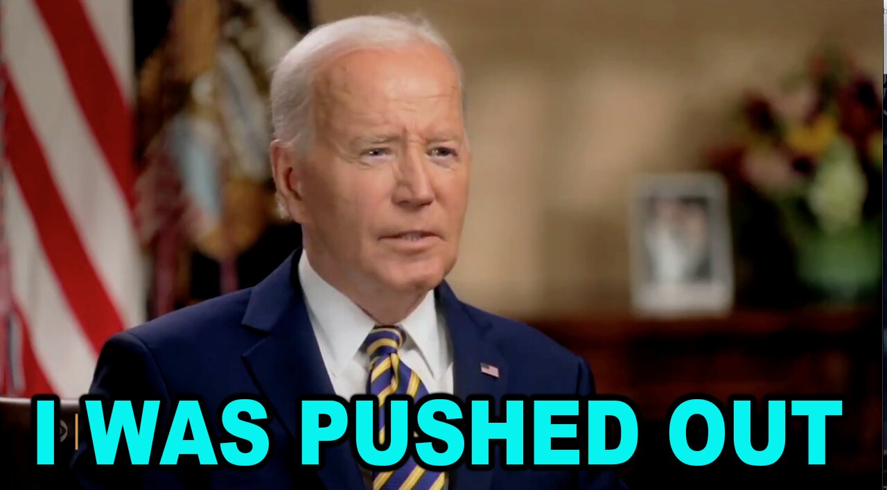 Joe Biden Admits He Was 'PUSHED OUT' Of The Race By Top Democrats