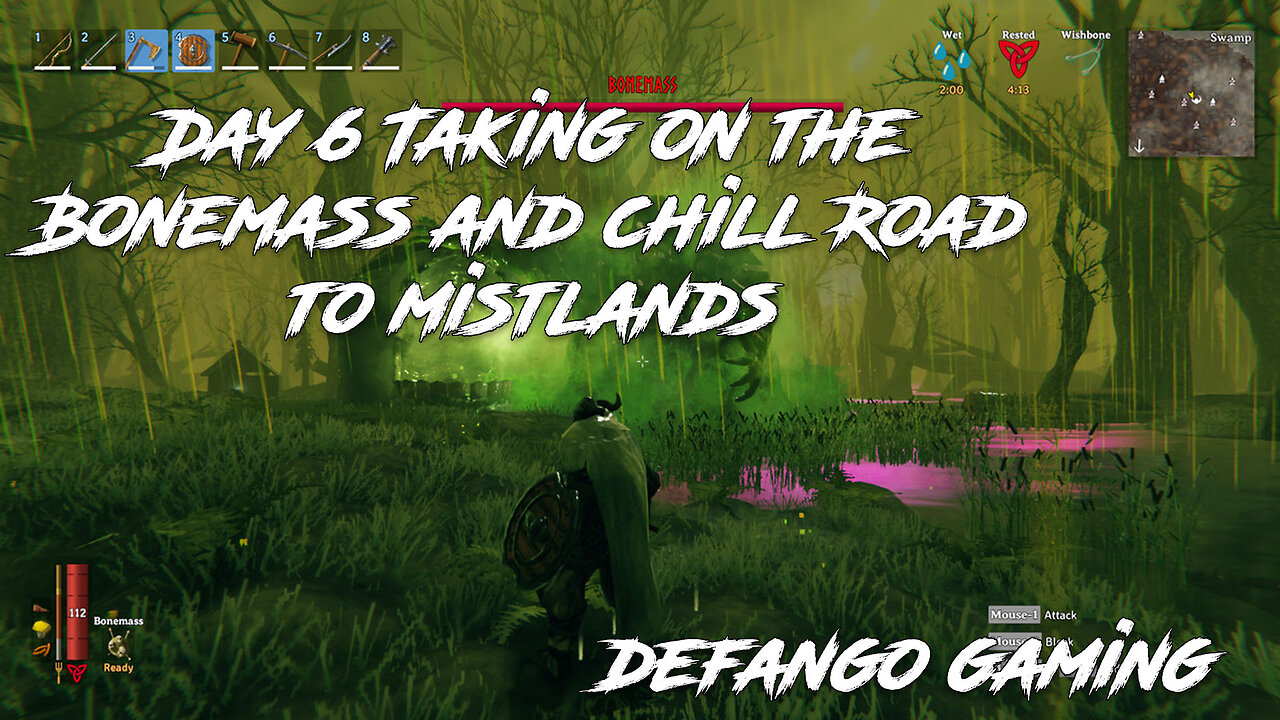 Day 6 Taking on the Bonemass and chill Road to mistlands Let's play Valheim