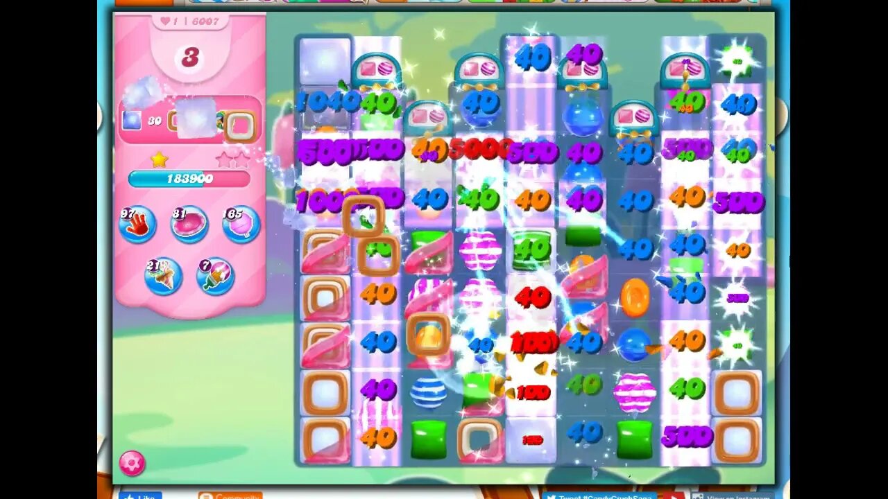 Candy Crush Level 6007 Talkthrough, 35 Moves 0 Boosters