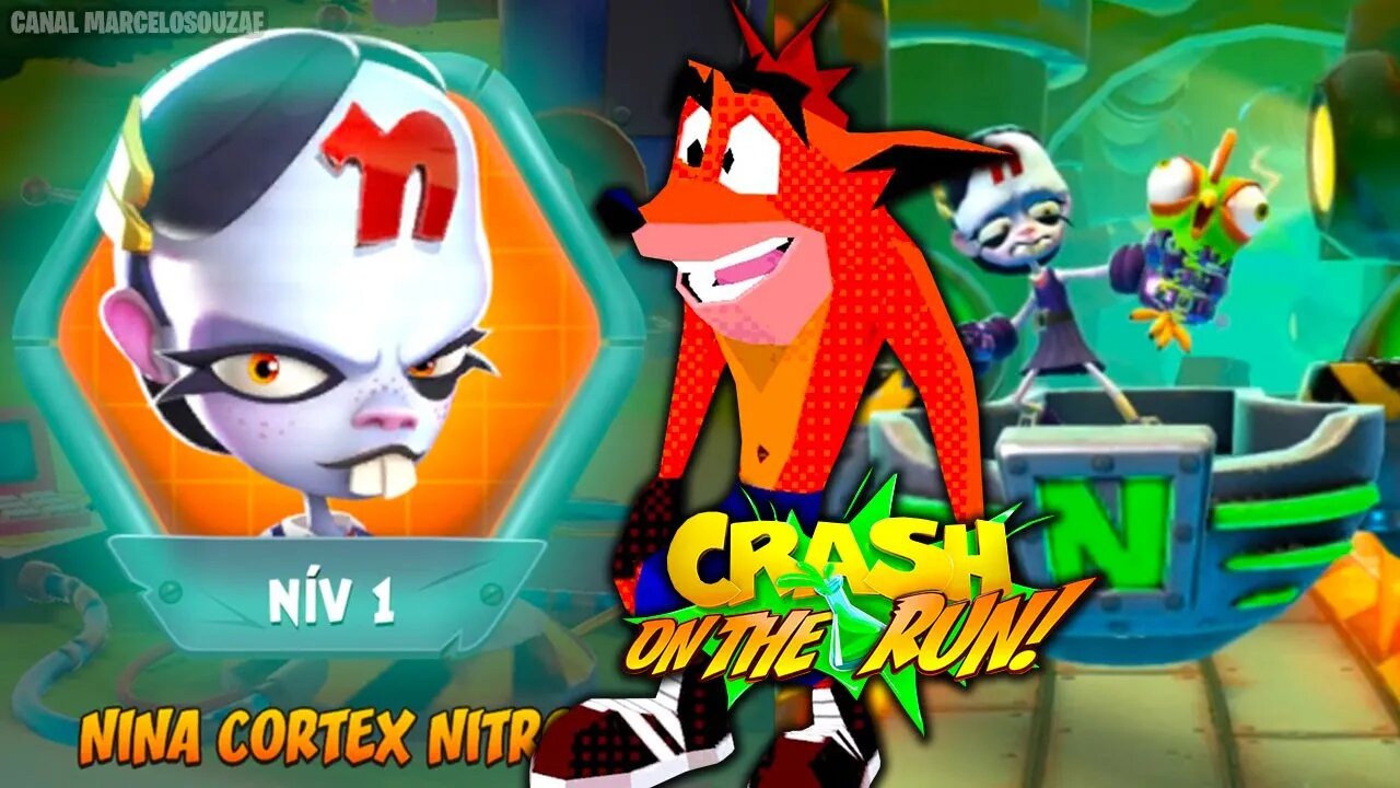 Nina Cortex Nitro vs Crash Bandicoot Retro | Crash On The Run