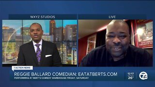 Comedian Reggie Ballard performing at Bert's Comedy Warehouse in Detroit