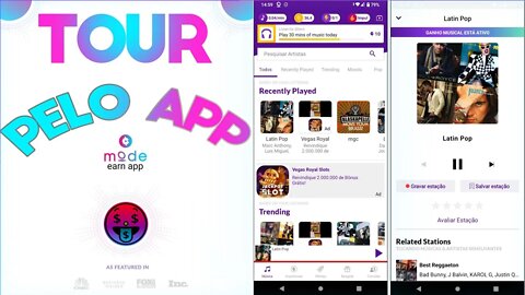 #TOUR pelo app MODE earn - Ganhando dinheiro ouvindo músicas