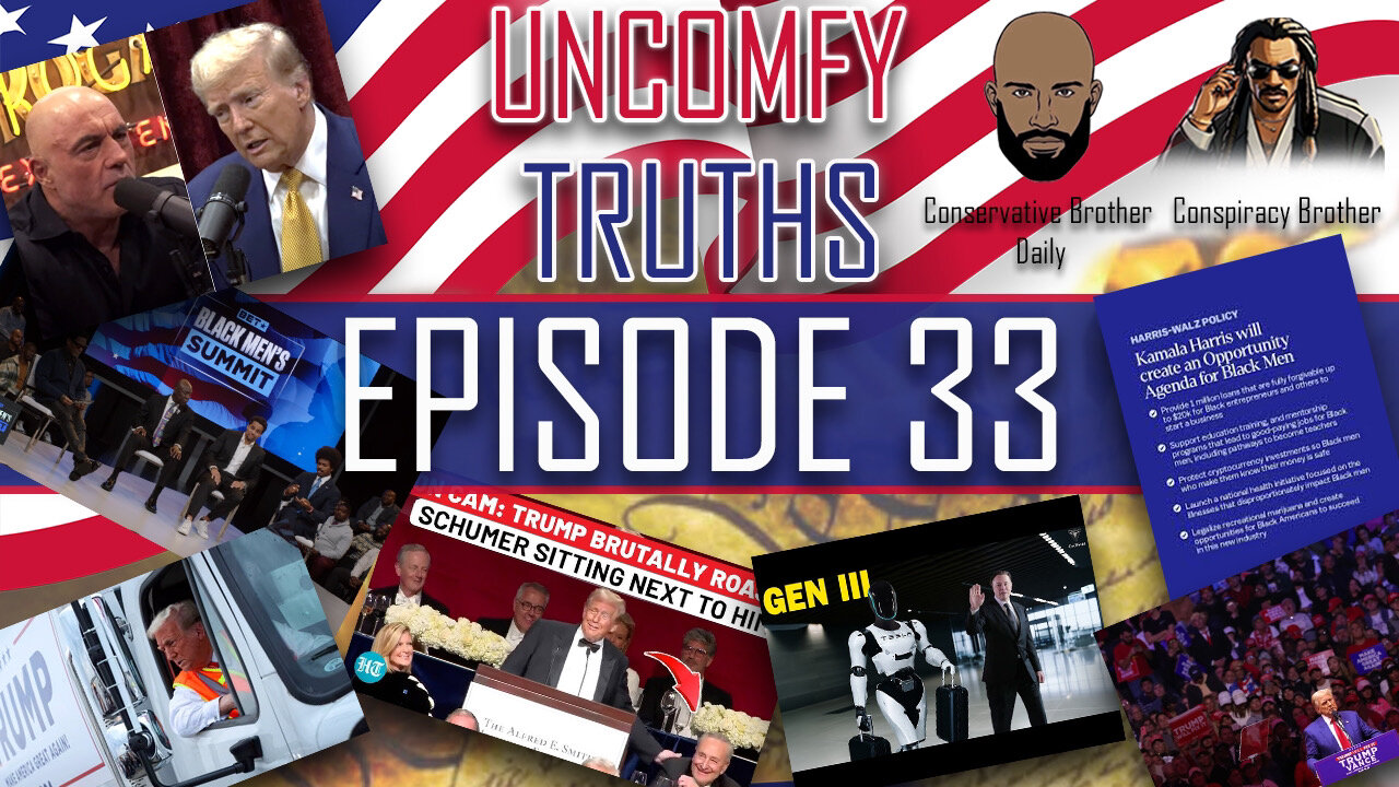 Episode No. 33 - Trump MSG Rally, More Kamala Town Hall Live Comments Reactions, Donald Trump Joe Rogan Interview, BET's Black Men Summit, final Election 2024 Predictions