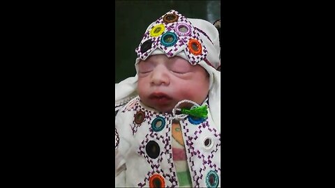 Cute baby with beautiful embroidery Clothes