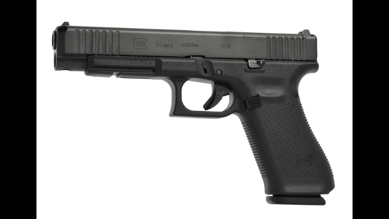 GLOCK 34 MOS GEN 5 9MM PISTOL WITH FRONT SERRATIONS, BLACK