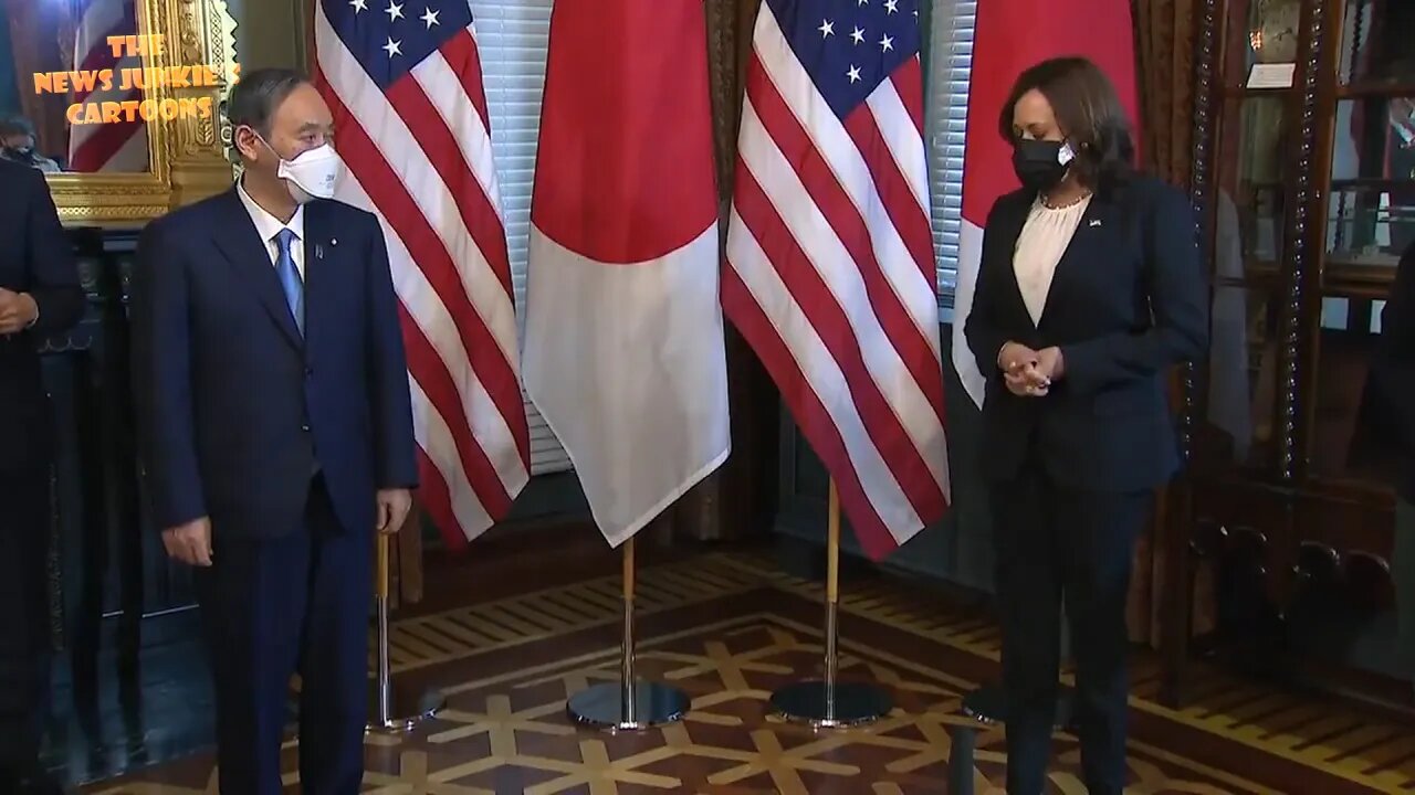 Where is Biden? VP Kamala Harris welcomes Japan PM to the White House.