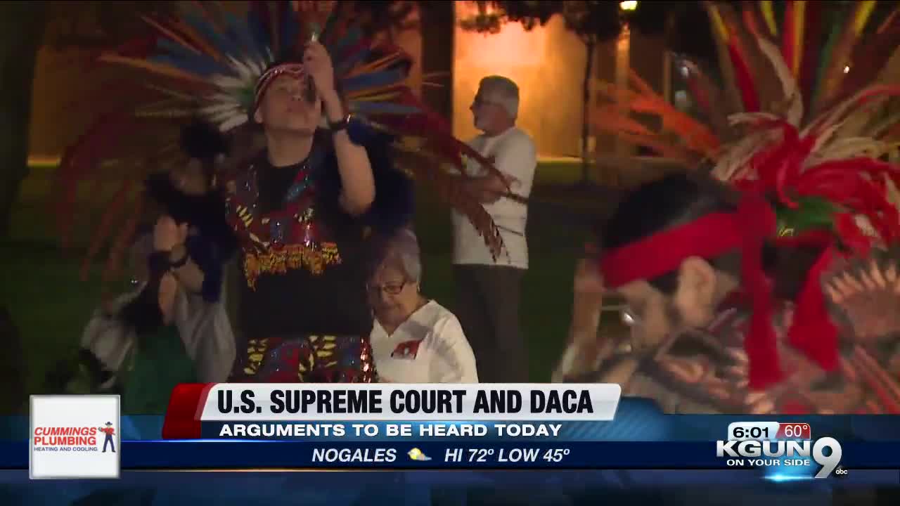 DACA supporters gather in prayer outside Arizona capitol ahead of Supreme Court vote