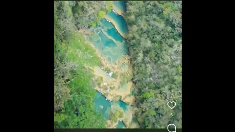 view from the top of semuc champey