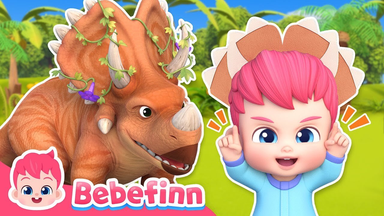 Triceratops The Dinosaur!ㅣBebefinn Nursery Rhymes and Kids Songs