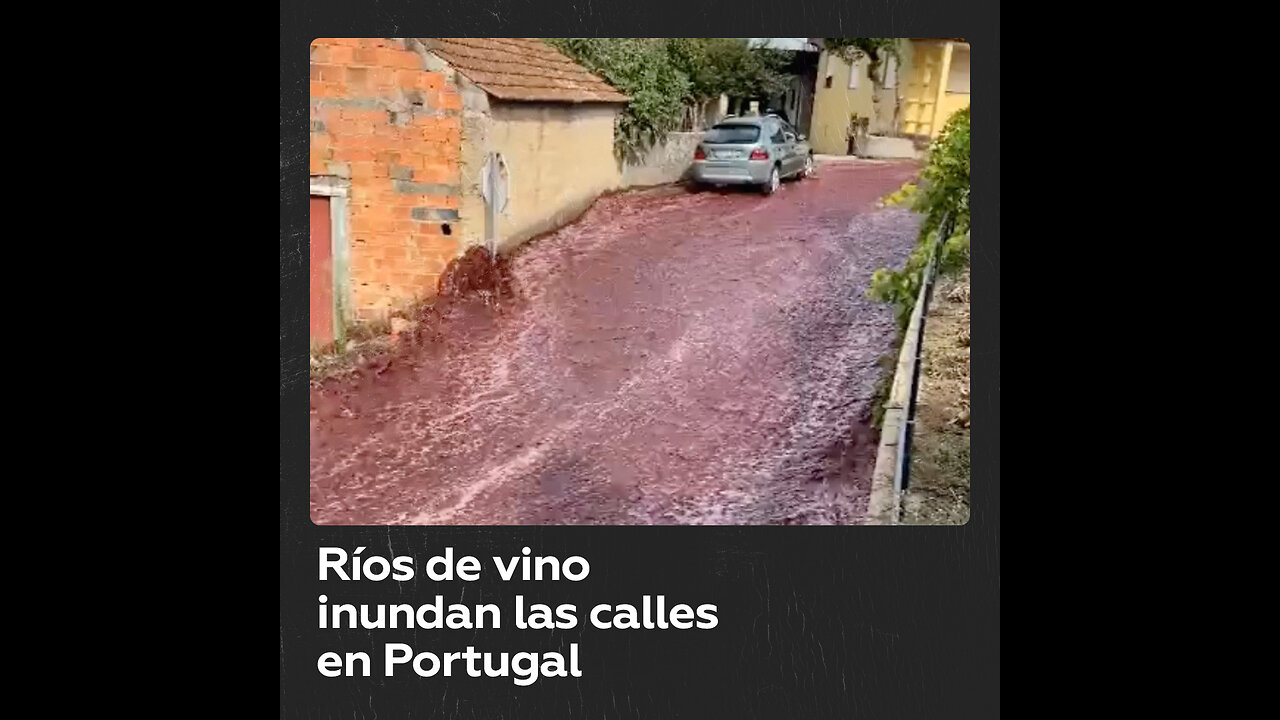 Rotura en depósitos de vino provocan una inundación en Portugal