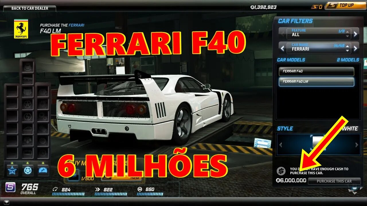 EM BUSCA DA FERRARI DE 6 MILHÕES — NEED FOR SPEED WORLD