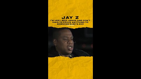 #jayz I’m very self aware & don’t have 2 prove anything to someone else’s ego. 🎥 @bbcradio1