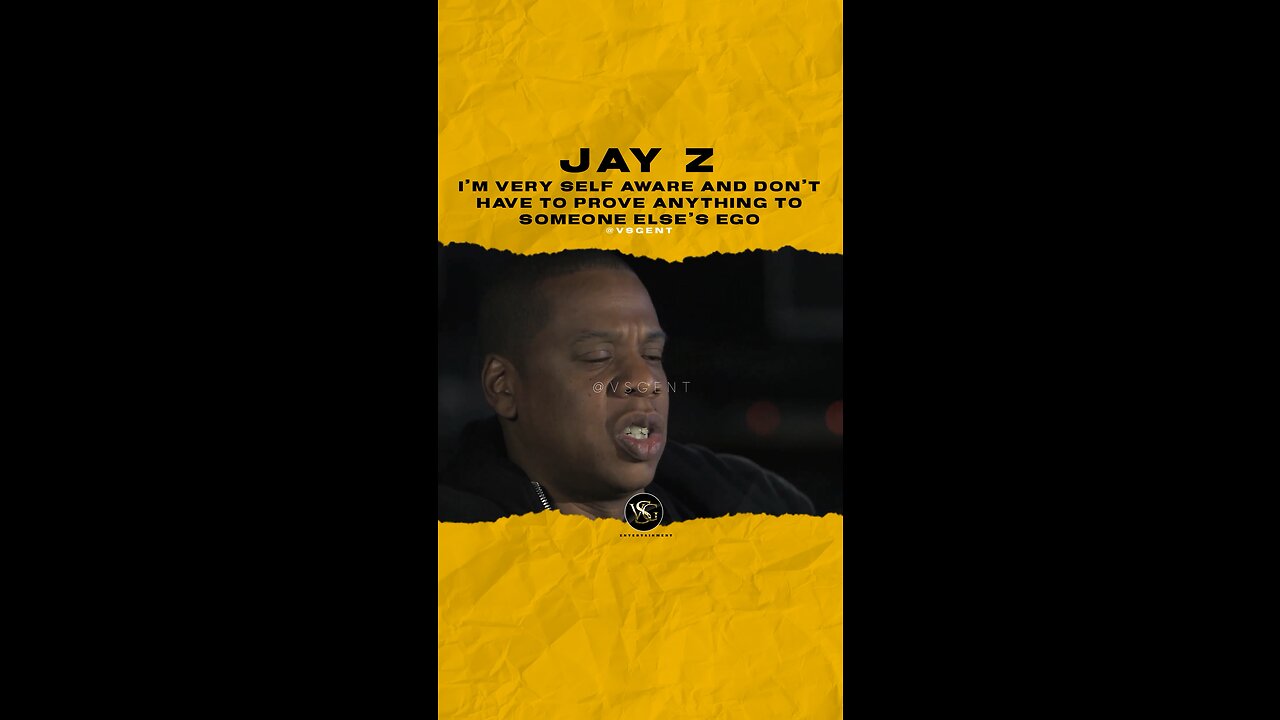 #jayz I’m very self aware & don’t have 2 prove anything to someone else’s ego. 🎥 @bbcradio1