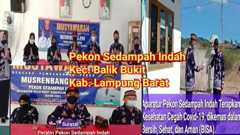 Pekon Sedampah Indah Balik Bukit Lampung Barat Terapkan Protokol Kesehatan Cegah Covid19