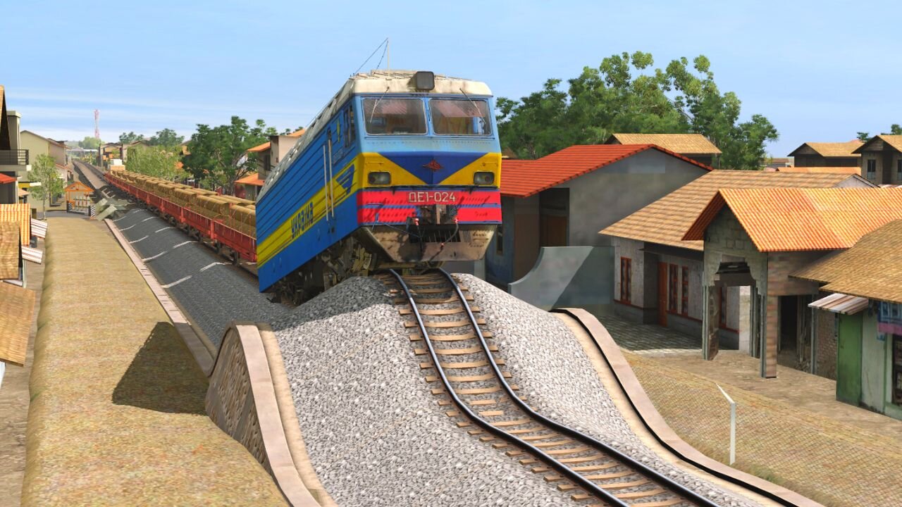 Train vs Speed Bump - Train Simulator