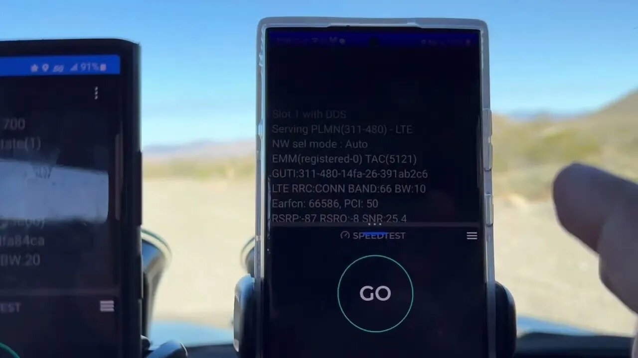 Network Testing #Verizon #ATT #TMobile in rural Sandy Valley & Goodsprings NV