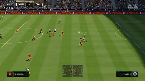 My goal line clearance with Jordi Alba