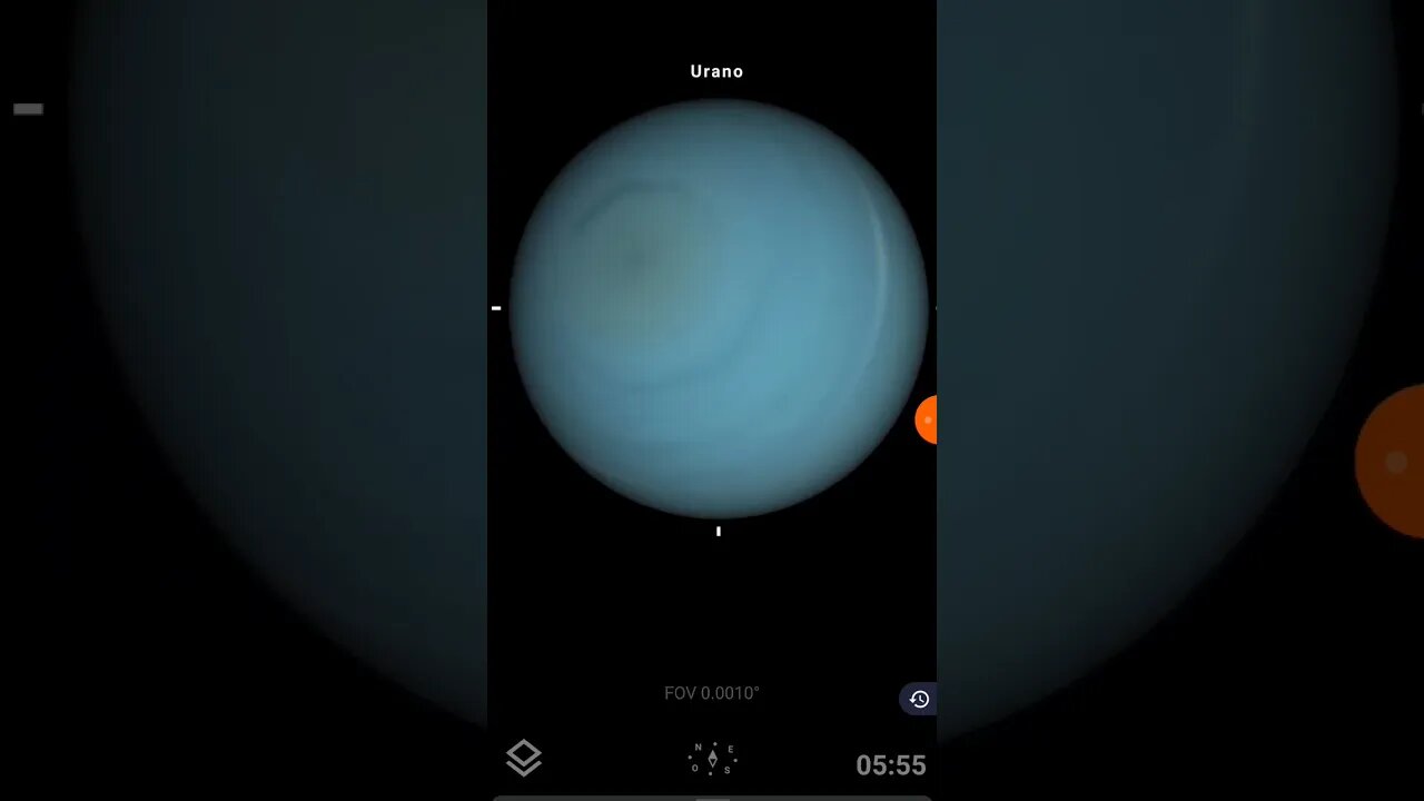 Viagem rápida até Urano com Stellarium