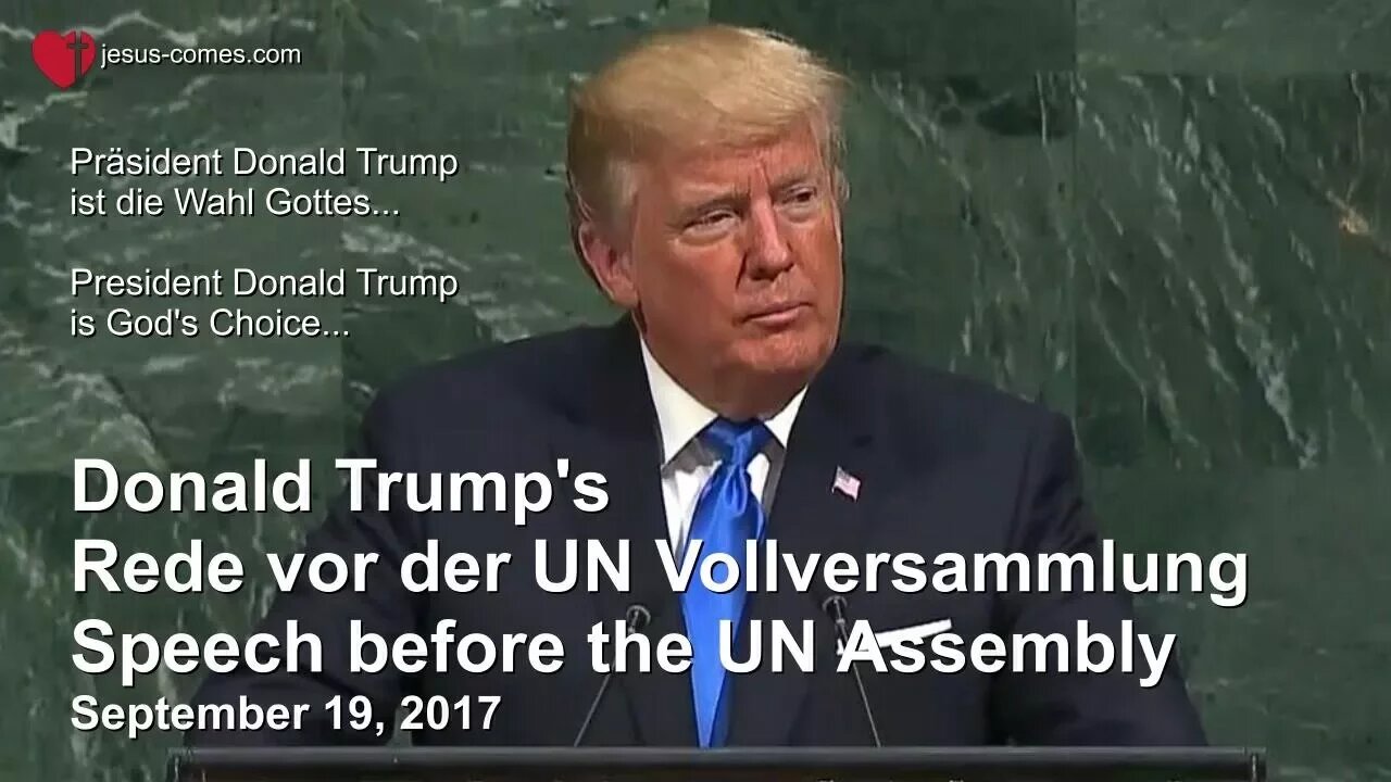 September 19, 2017 🇺🇸 DONALD TRUMP's UN Speech 🇩🇪 DONALD TRUMPs UNO Rede mit Untertitel in deutsch