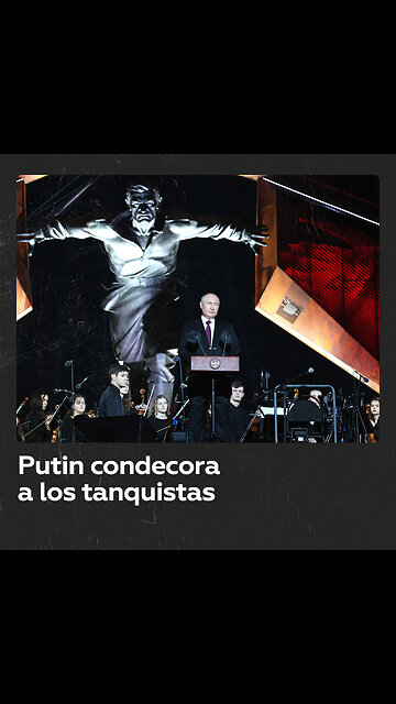 Putin condecora a los tanquistas que destruyeron una columna de blindados de Kiev