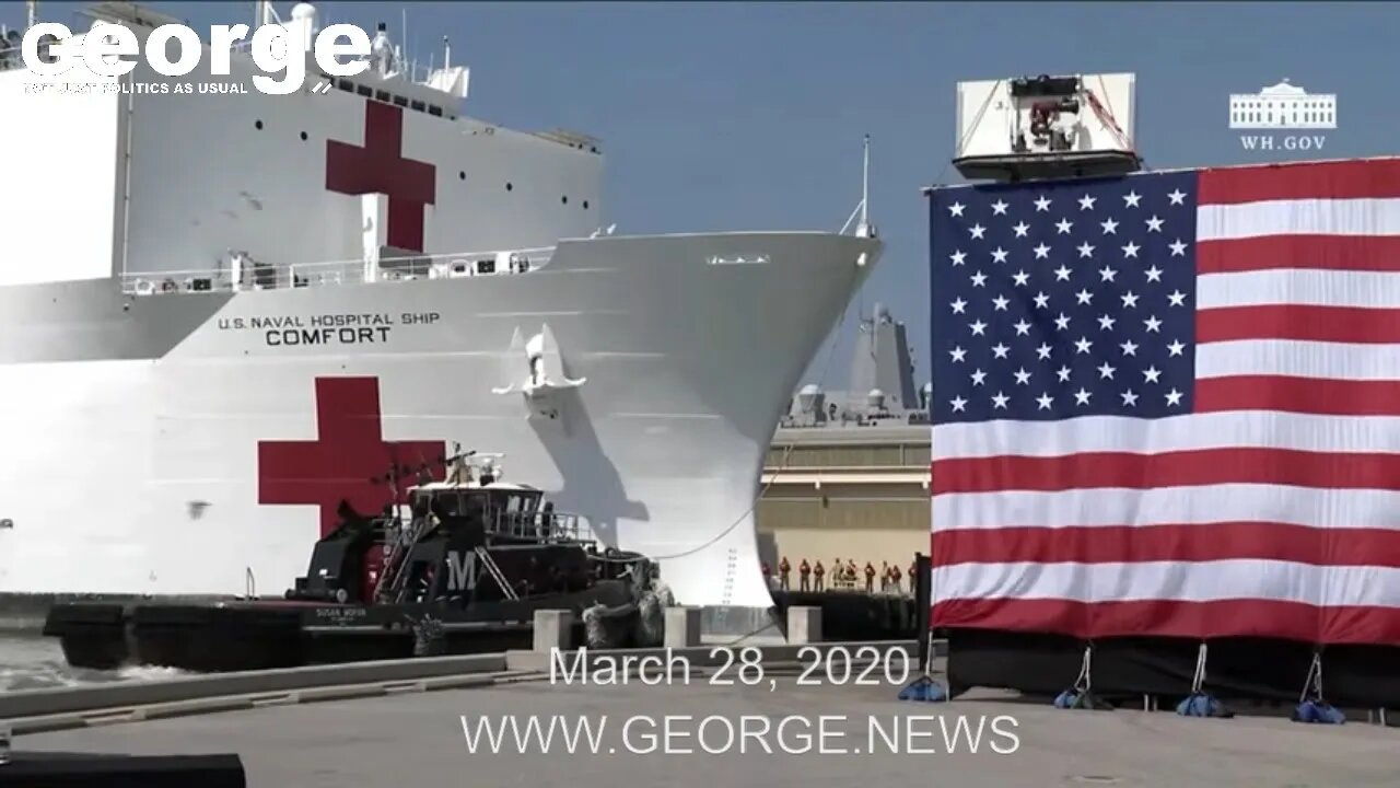 President Trump Delivers Remarks at Naval Station Norfolk Send Off for USNS Comfort, March 28, 2020