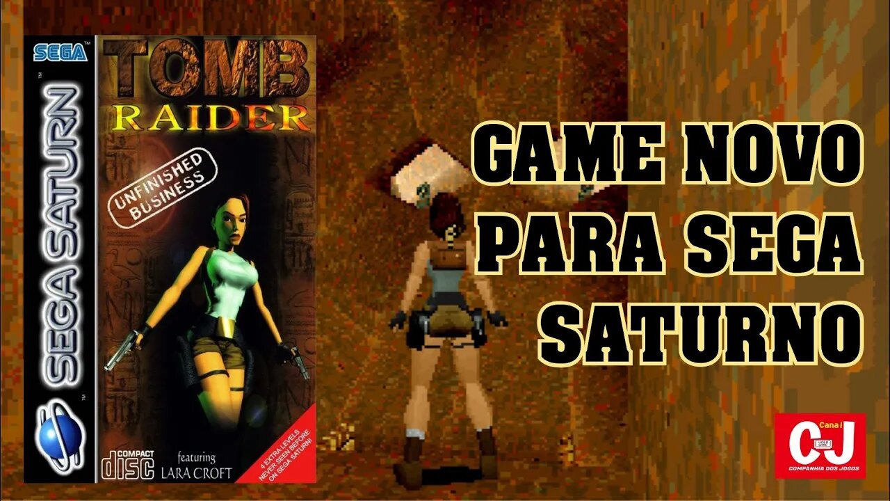 Jogo Novo para Sega Saturno | Tomb Raider: Unfinished Business
