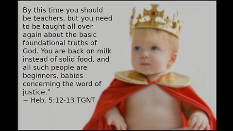 So you're "born again"; now it's time to grow