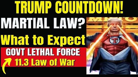 MAJOR News: Trump Countdown - Martial Law 10/29/24