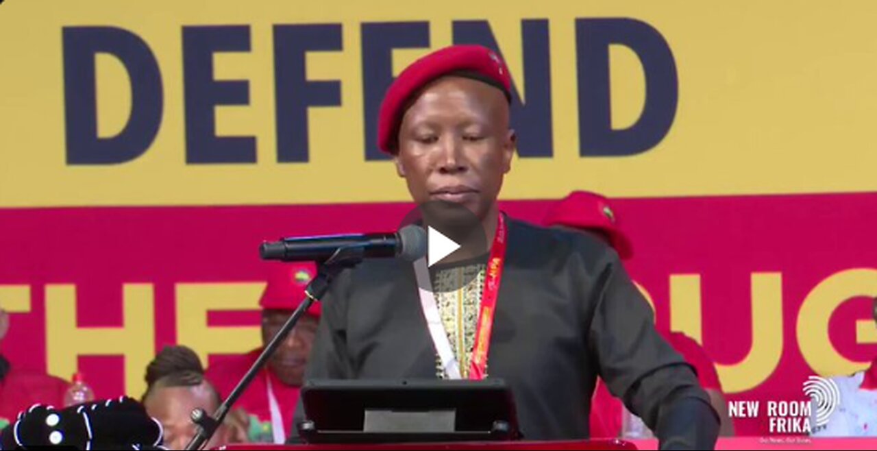 EFF leader Julius Malema advocates violence for revolution, claiming it's necessary to end...