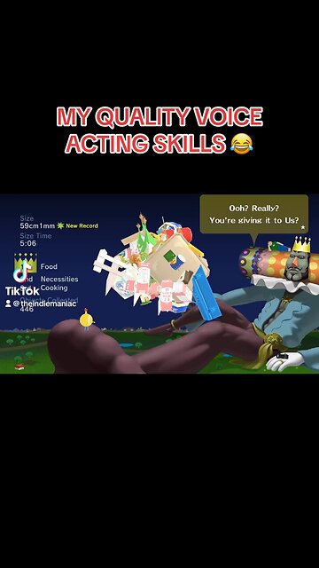 Quality voice acting 😂