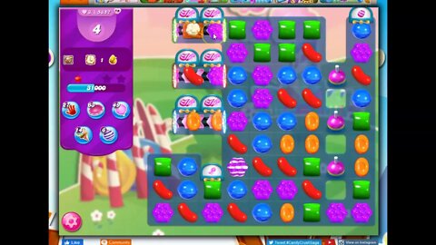 Candy Crush Level 5857 Talkthrough, 30 Moves 0 Boosters