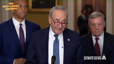 Democrat Chuck Schumer squirms: "I've got nothing for ya on that..."