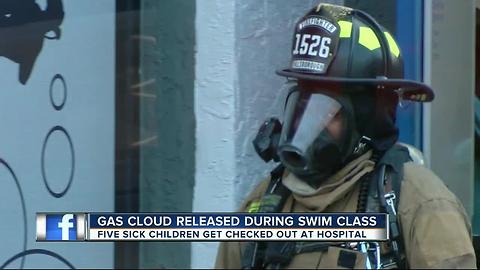 Children poisoned by chlorine gas during swim class