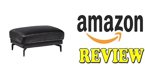 Rivet Kaden Contemporary Leather Ottoman Review