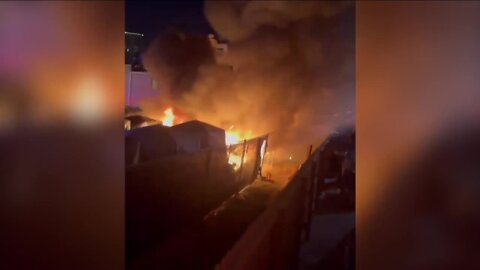 No injuries reported after homeless encampment fire in Denver’s Lincoln Park neighborhood