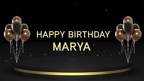 Wish you a very Happy Birthday Marya