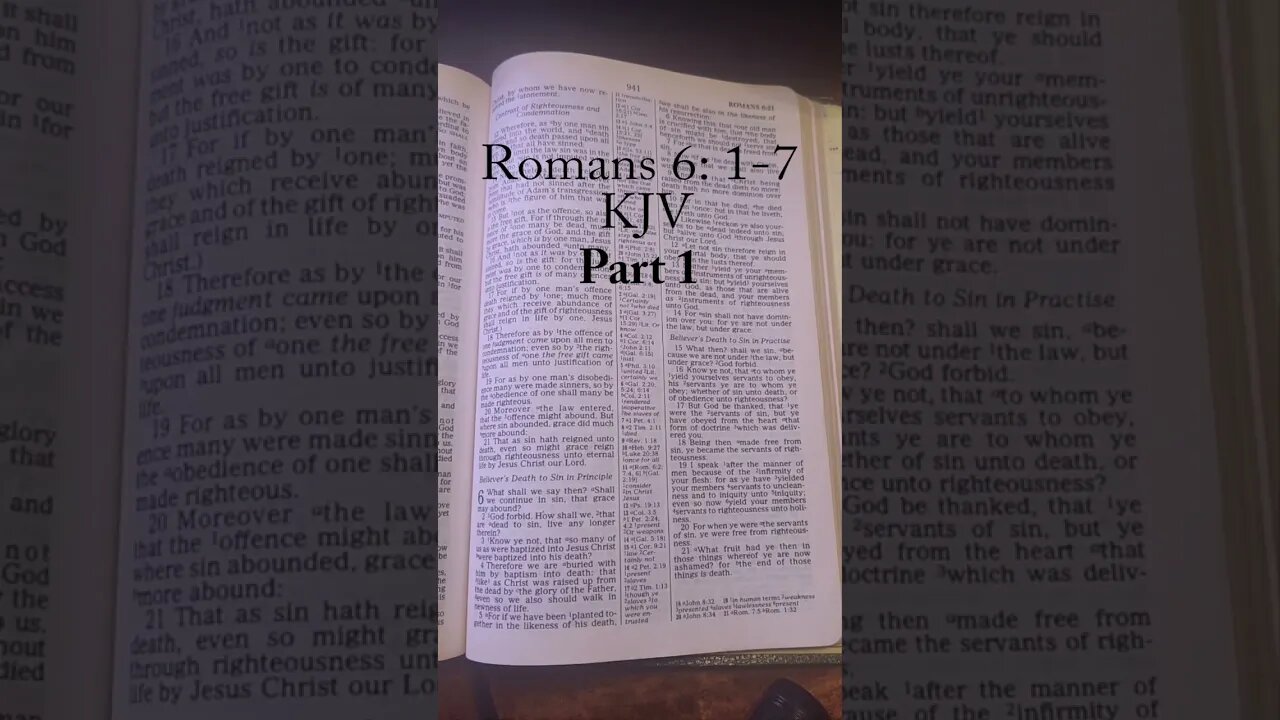 Living Free from Sin Part 1#shorts #romans #wordofgod #wordsofwisdom #truth #christianity #kjv