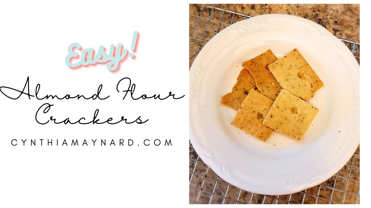 Gluten-Free & Vegan Almond Flour Crackers