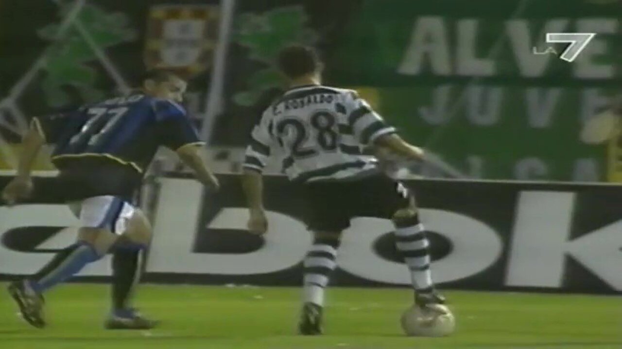 Cristiano Ronaldo first game as a PRO player