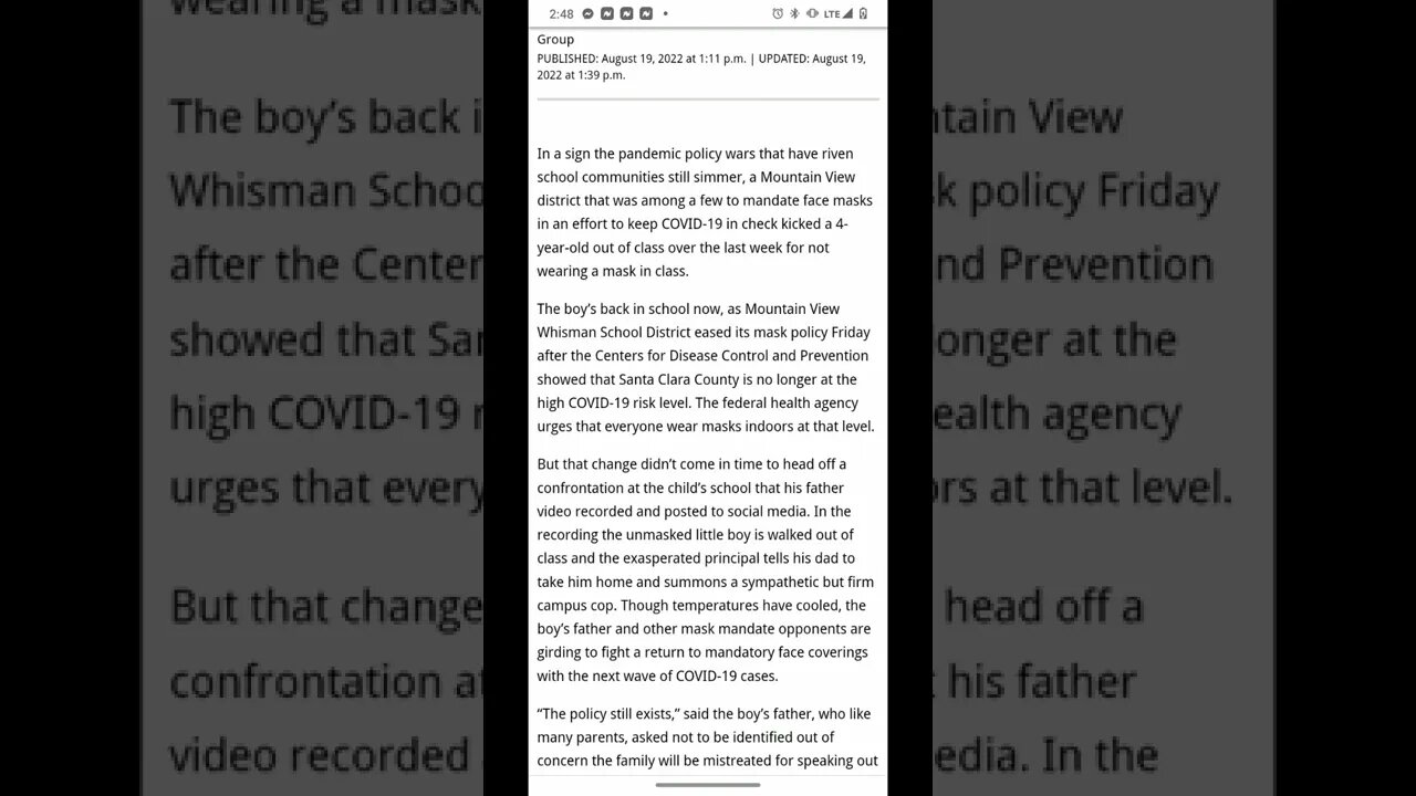 4-year-old kicked out of class for not wearing his mask, really #wtf