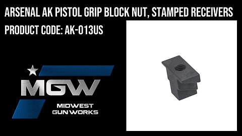 Arsenal AK Pistol Grip Block Nut, Stamped Receivers - AK-013US