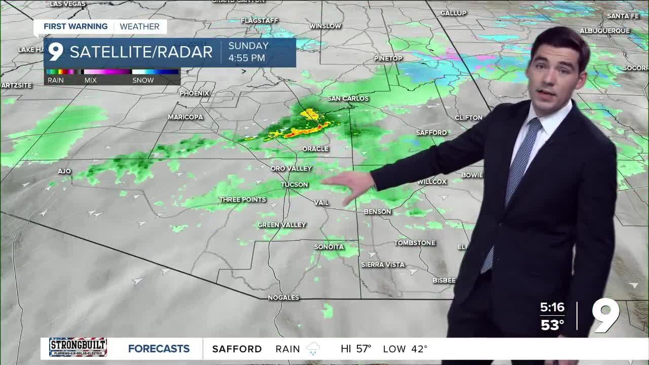 Rain, snow and wind arrive for Southern Arizona