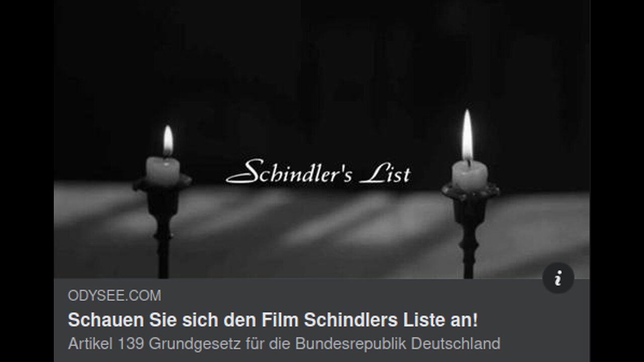 Schauen Sie sich den Film Schindlers Liste an!