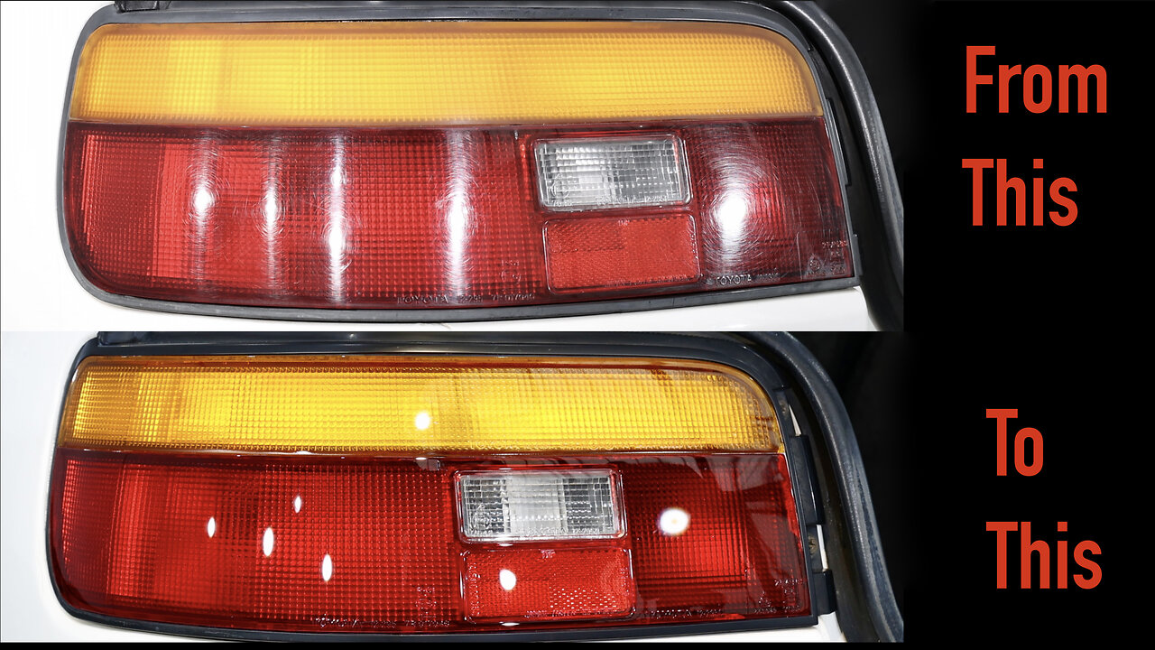 How to Restore Badly Scratched & Oxidised Car Tail Lights