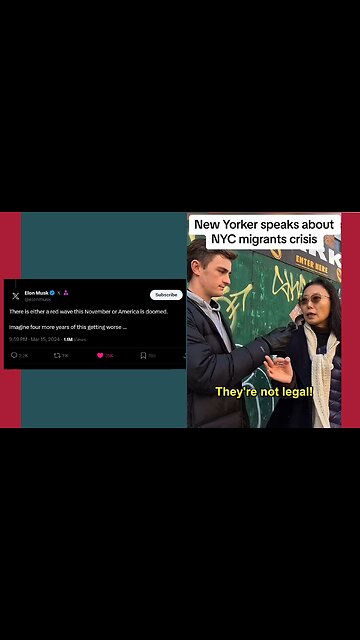 ELON MUSK responds to this clip with a very MAGA statement.... you decide!! 👀