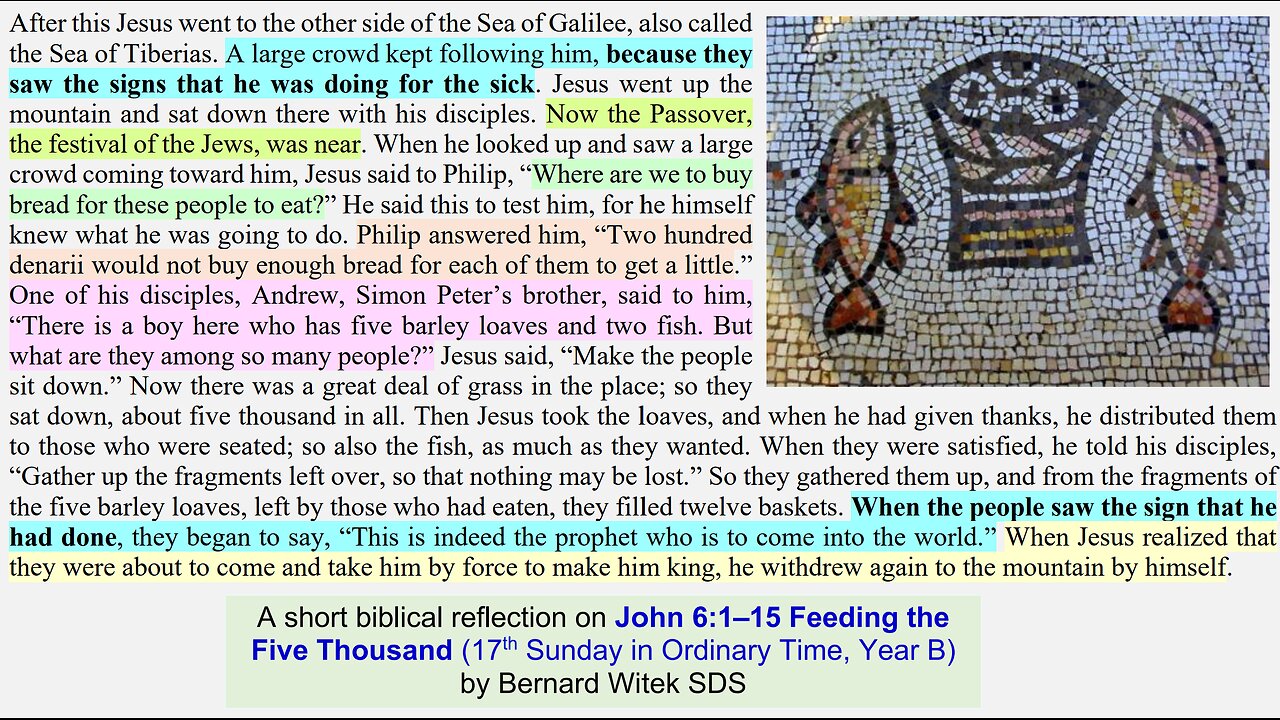 John 6:1–15 Feeding the Five Thousand